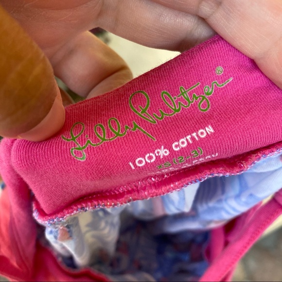 Lilly Pulitzer Girls Red Right Return Ana Dress XS - Picture 6 of 8